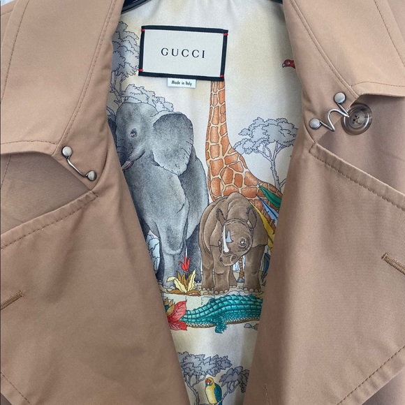 Gucci Cat Embroidered Trench Coat, size 40 - Picture 5 of 10